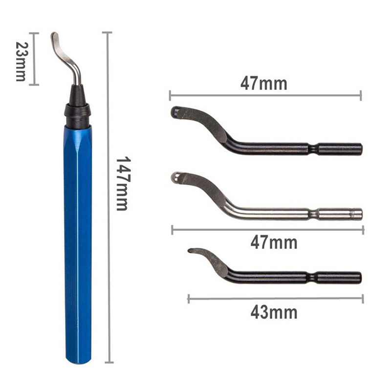 Hand Tools And Workshop Equipment - Useful Accessories Burr Handle Blades Deburring