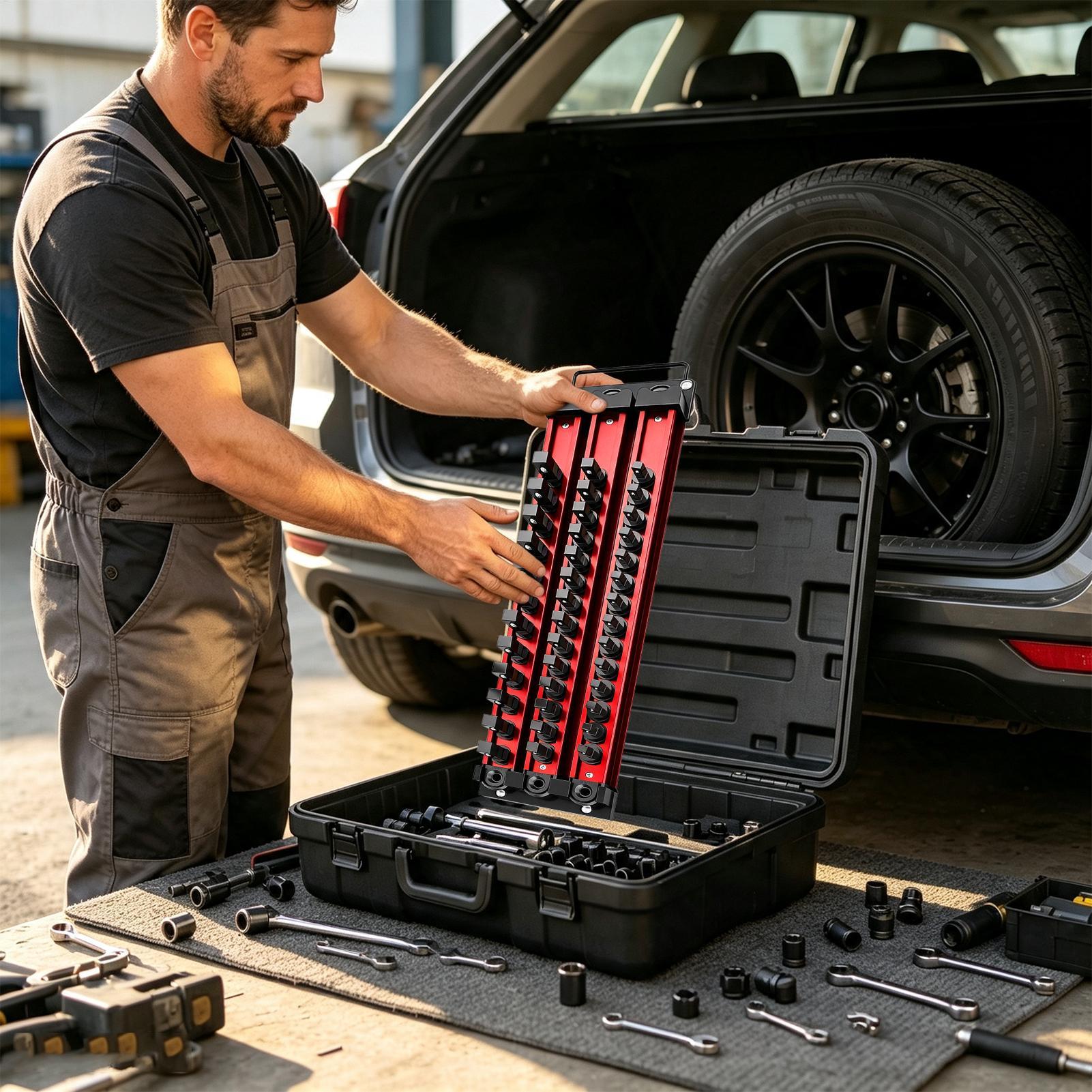 Socket Storage Organizer 40-Cl - Workshop Tools Holder review and price