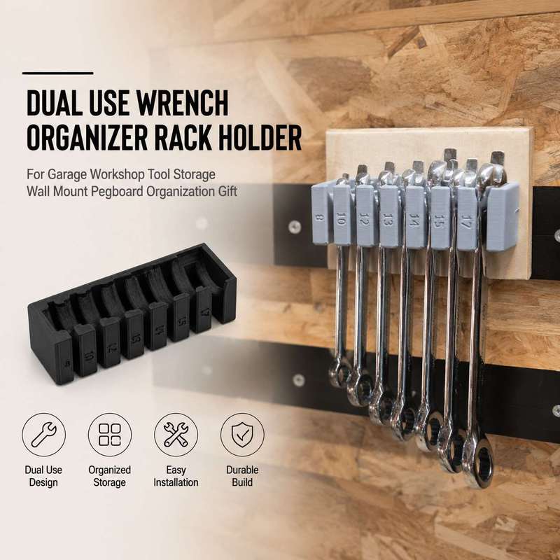 Wall Mount Wrench Organizer Ra - Workshop Tools Organizing review and price